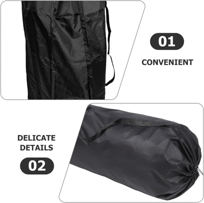 2pcs Stroller Travel Bag Set for Airplane and Car Seat Gate Check Black Umbrella Stroller Shoulder Bag with Double Shoulder Straps for Travel Storage