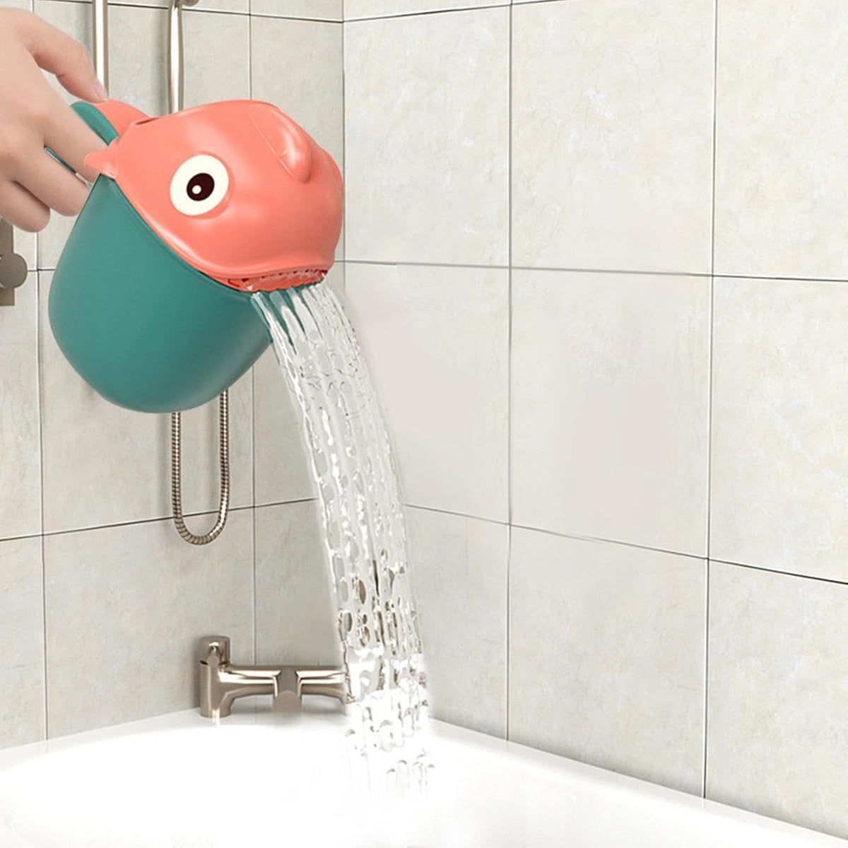 Bath Rinse Cup for Kids Shampoo Rinser with Easy Grip Handle