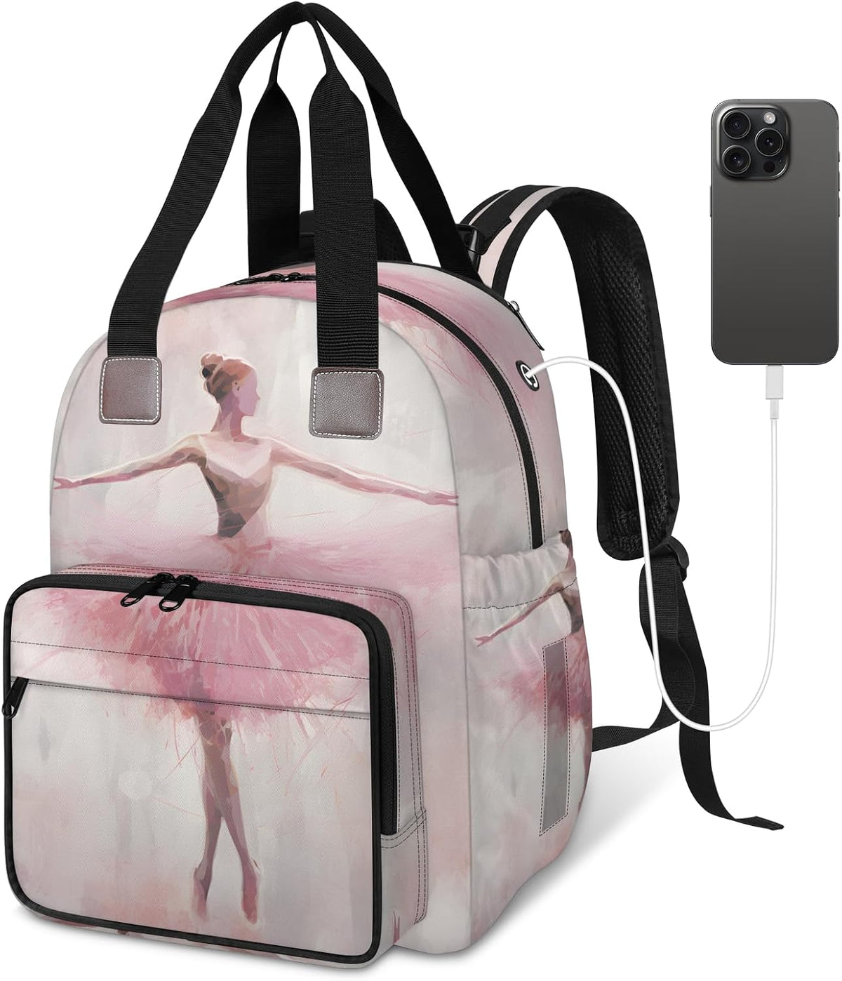 Leaves Fall Diaper Bag Backpack for Travel, Waterproof Diaper Bag with Insulated Bottle Pockets & USB Port, Large Capacity Baby Bag for Moms & Dads