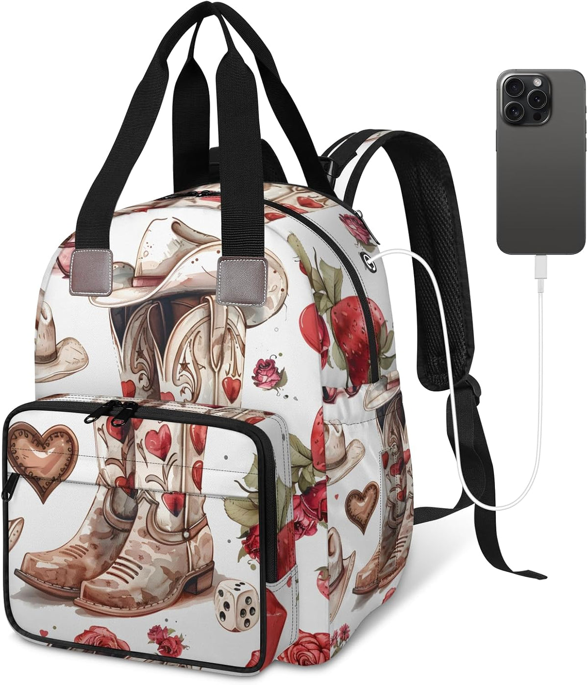 Leaves Fall Diaper Bag Backpack for Travel, Waterproof Diaper Bag with Insulated Bottle Pockets & USB Port, Large Capacity Baby Bag for Moms & Dads
