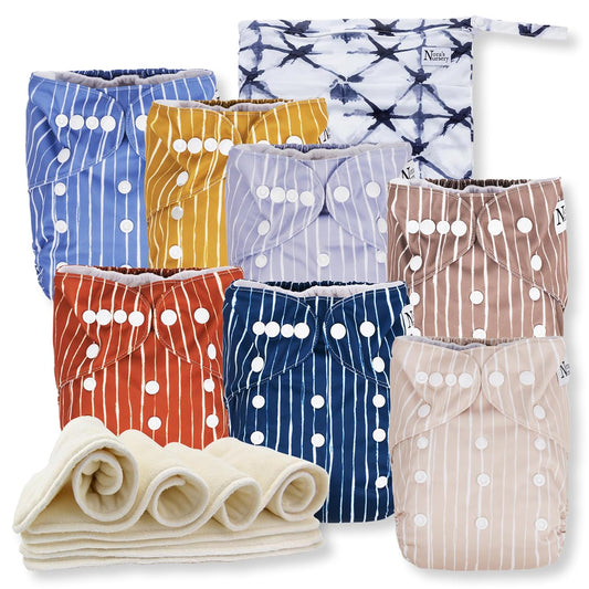 Cloth Diapers | 7 Pack | Waterproof,Reusable and Washable