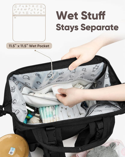 Backpack Diaper Bag with Changing Pad, Baby Care Organizer