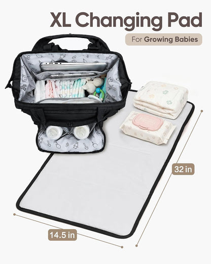 Backpack Diaper Bag with Changing Pad, Baby Care Organizer