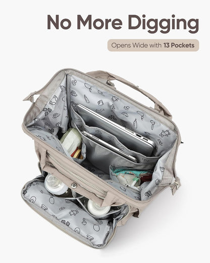 Backpack Diaper Bag with Changing Pad, Baby Care Organizer