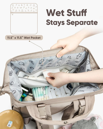 Backpack Diaper Bag with Changing Pad, Baby Care Organizer