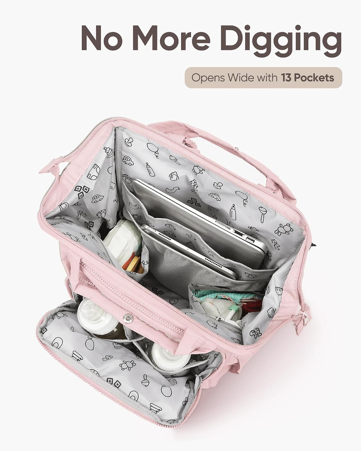 Backpack Diaper Bag with Changing Pad, Baby Care Organizer