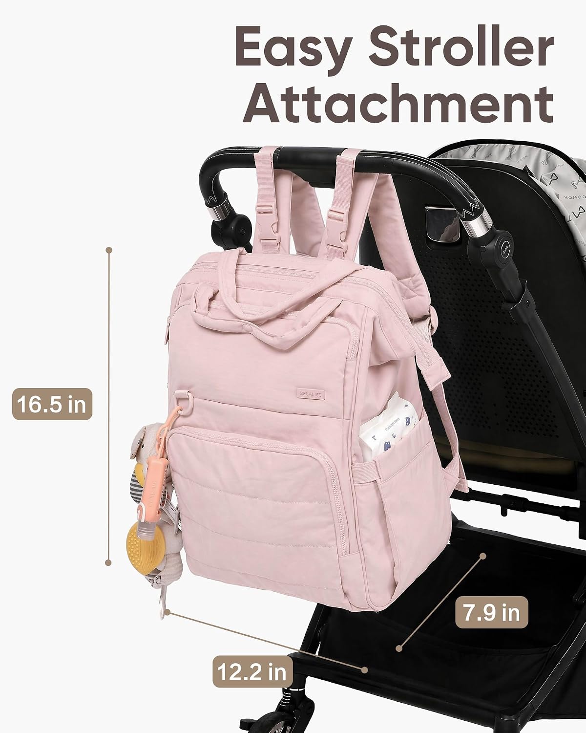 Backpack Diaper Bag with Changing Pad, Baby Care Organizer