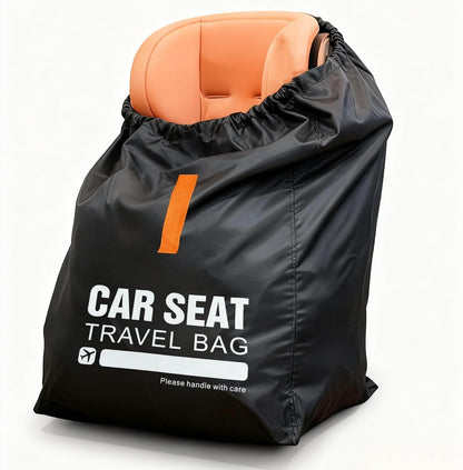 Car Seat Travel Bag for Airplane,Gate Check Storage Bag for Car Seat Airport,Universal Car Seat Bags Essentials for Air Travel,Perfect Family Vacations, and Parents with Infants, Black