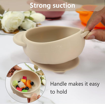 Silicone Baby Led Weaning 9 Piece Set, Pumpkin Style, Orange