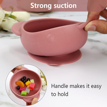 Silicone Baby Led Weaning 9 Piece Set, Pumpkin Style, Orange