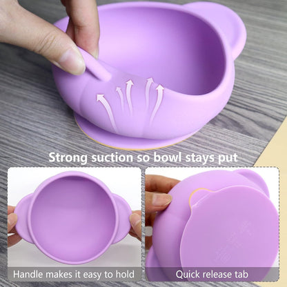 Silicone Baby Led Weaning 9 Piece Set, Pumpkin Style, Orange