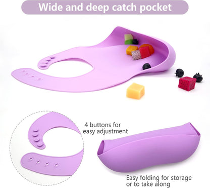 Silicone Baby Led Weaning 9 Piece Set, Pumpkin Style, Orange