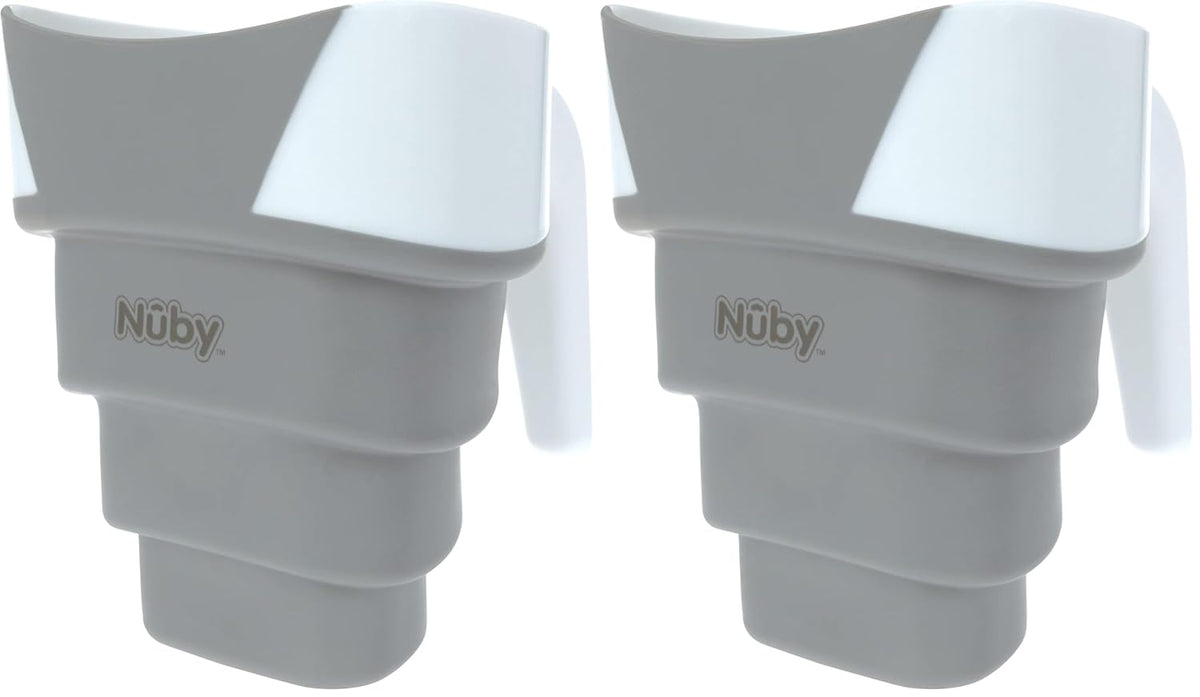 Nuby Collapsible Rinse Pail for Baby Bath Time - Collapsible Bucket with Easy Grip Handle to Rinse Baby Shampoo and Soap - Baby Essentials