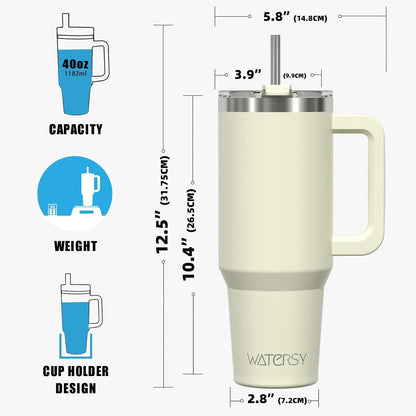 30 oz Tumbler with Handle,Tumbler with Lid and Straw,Double Wall Insulated Cup Stainless Steel Travel Mug(Cold for 34 Hours),Water Bottle for Iced Tea,Coffee,Cold Beverages(Black)