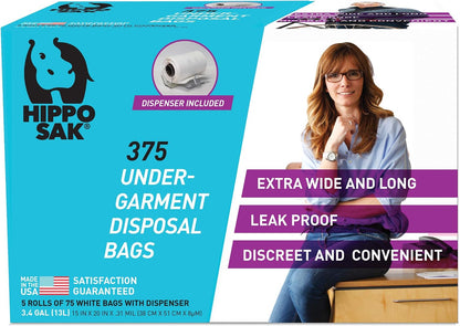Incontinence Undergarment Disposal Bags (375 Count)