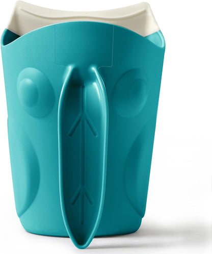 Baby Frog Shape Bath Rinse Cup - Hair Shampoo Rinser - Baby Bath Cup - Shower Washing - PP+TPE Material - Green, Gray Blue
