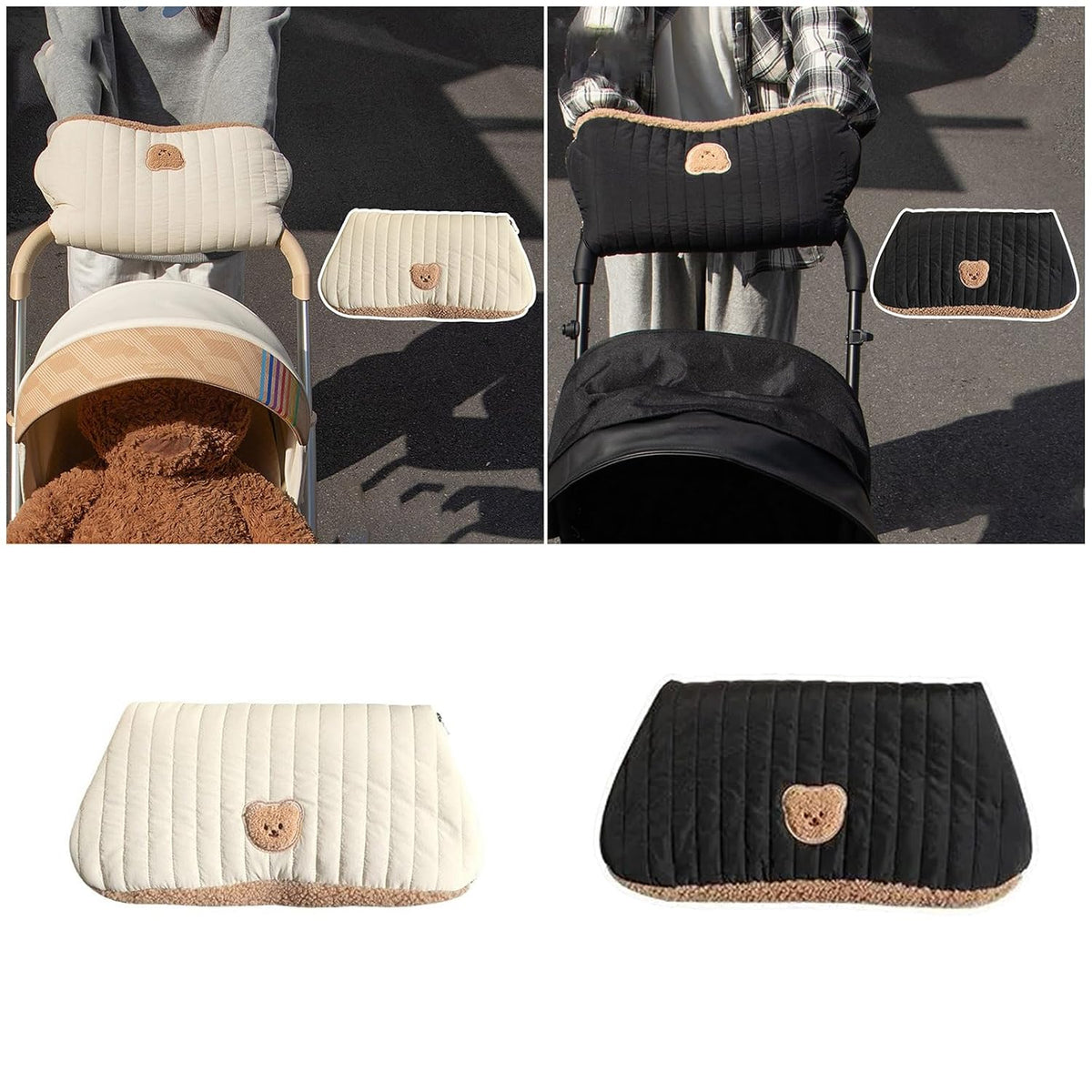Multifunctional Mittens Baby Strollers Hand Muffs Cold Weather Soft Lined Warm Gloves for Parents Comfortable Mitts Windproof Pram Gloves