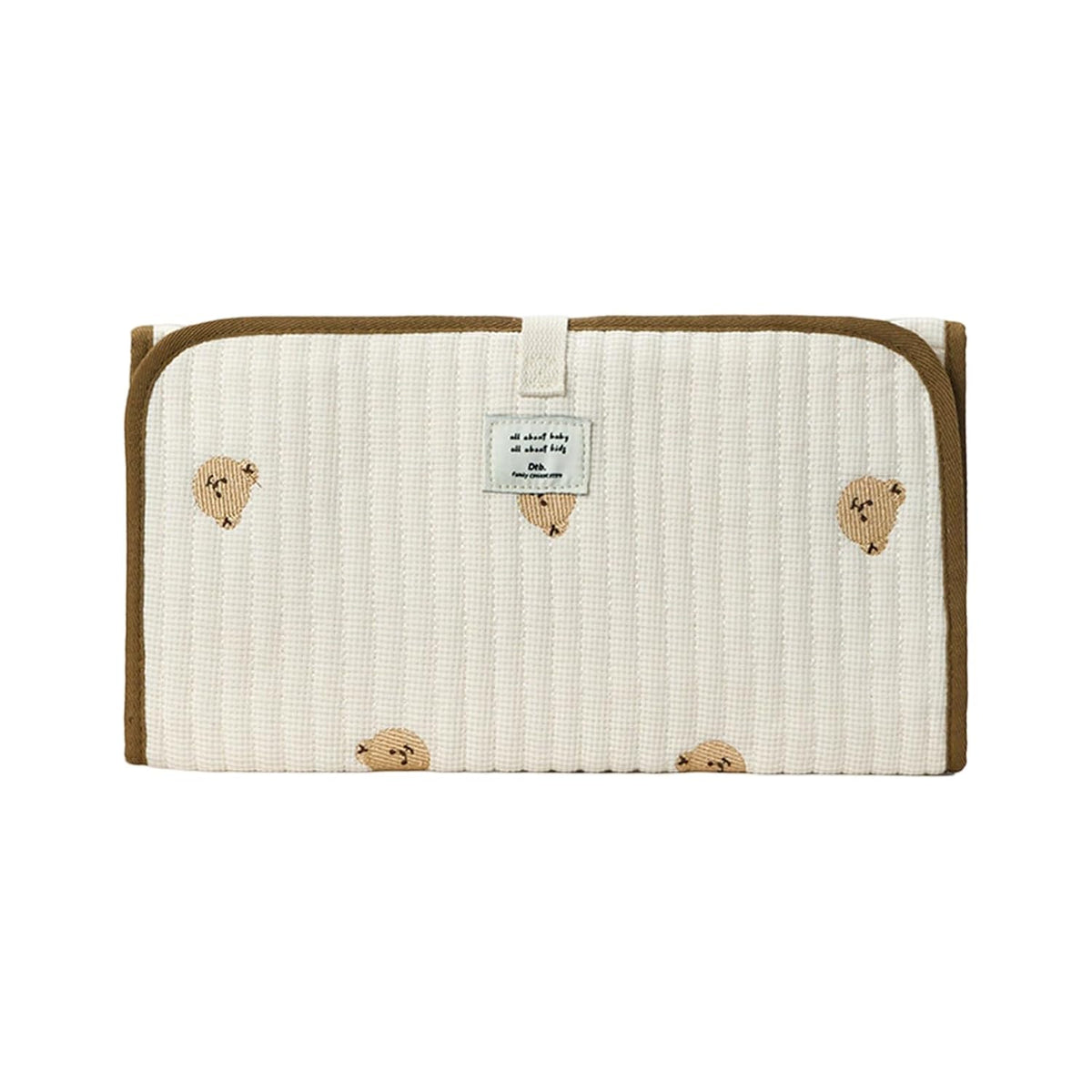 Portable Baby Changing Pad Foldable & Water Proofing Mat Built-in Mesh Pocket for Newborns and Parents During Travel (Bear)