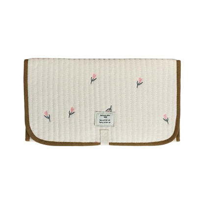 Portable Baby Changing Pad Foldable & Water Proofing Mat Built-in Mesh Pocket for Newborns and Parents During Travel (Bear)