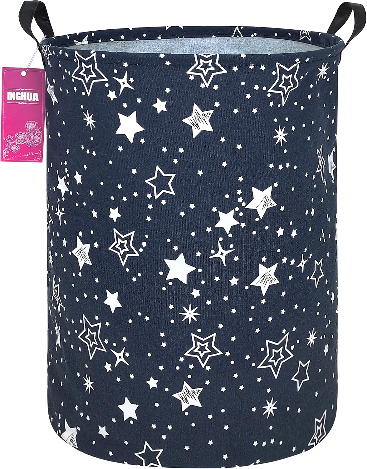 Weave Laundry Hamper Large Canvas Fabric Storage Basket