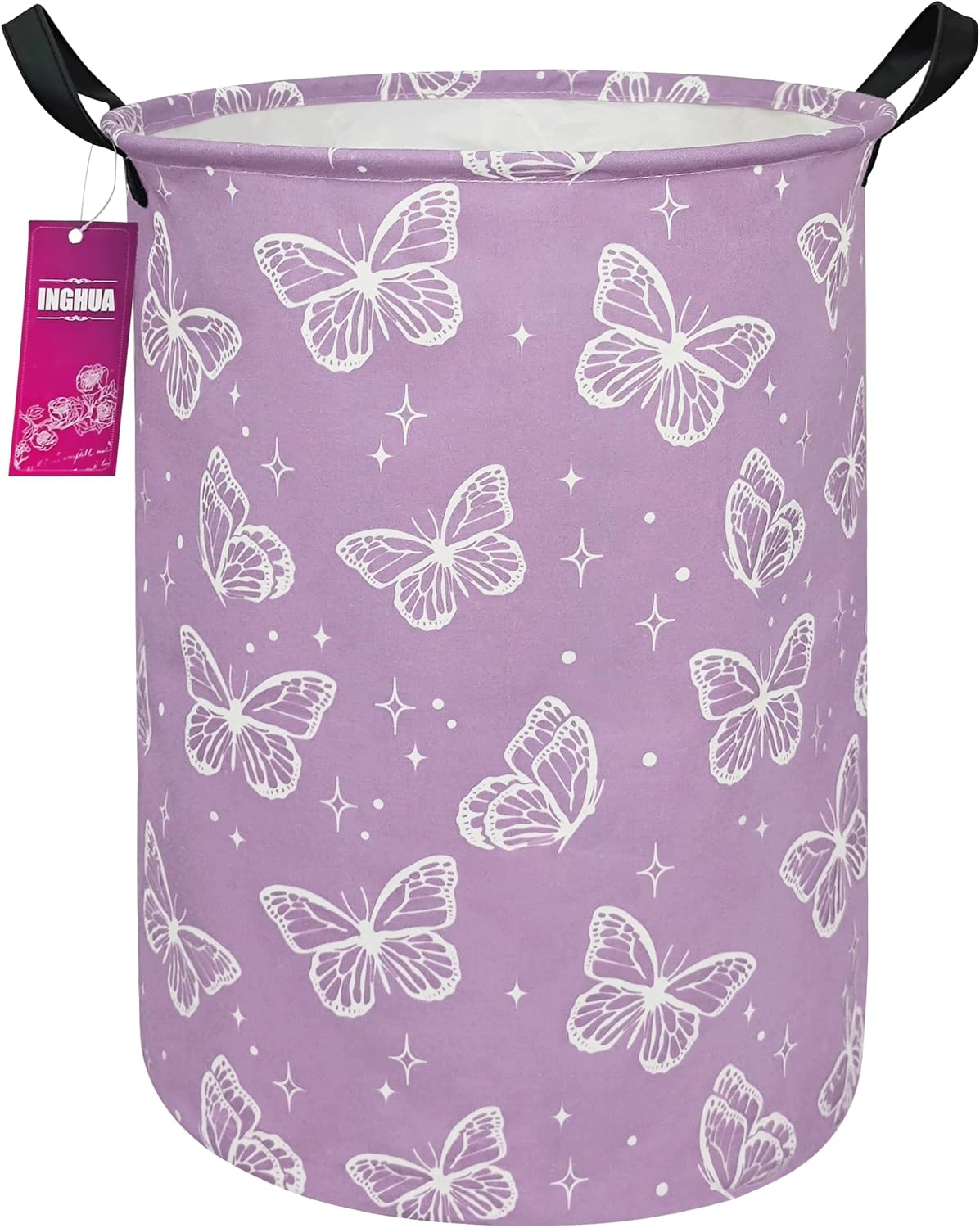 Weave Laundry Hamper Large Canvas Fabric Storage Basket