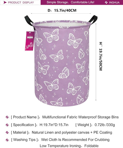 Weave Laundry Hamper Large Canvas Fabric Storage Basket