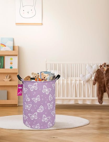 Weave Laundry Hamper Large Canvas Fabric Storage Basket