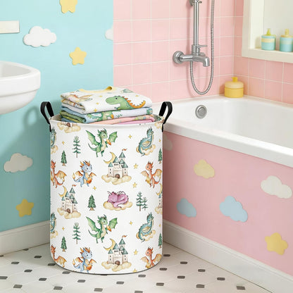 Weave Laundry Hamper Large Canvas Fabric Storage Basket