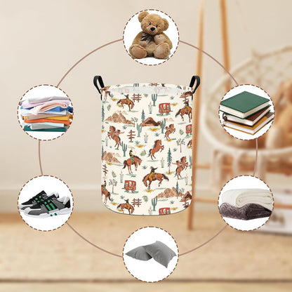 Weave Laundry Hamper Large Canvas Fabric Storage Basket