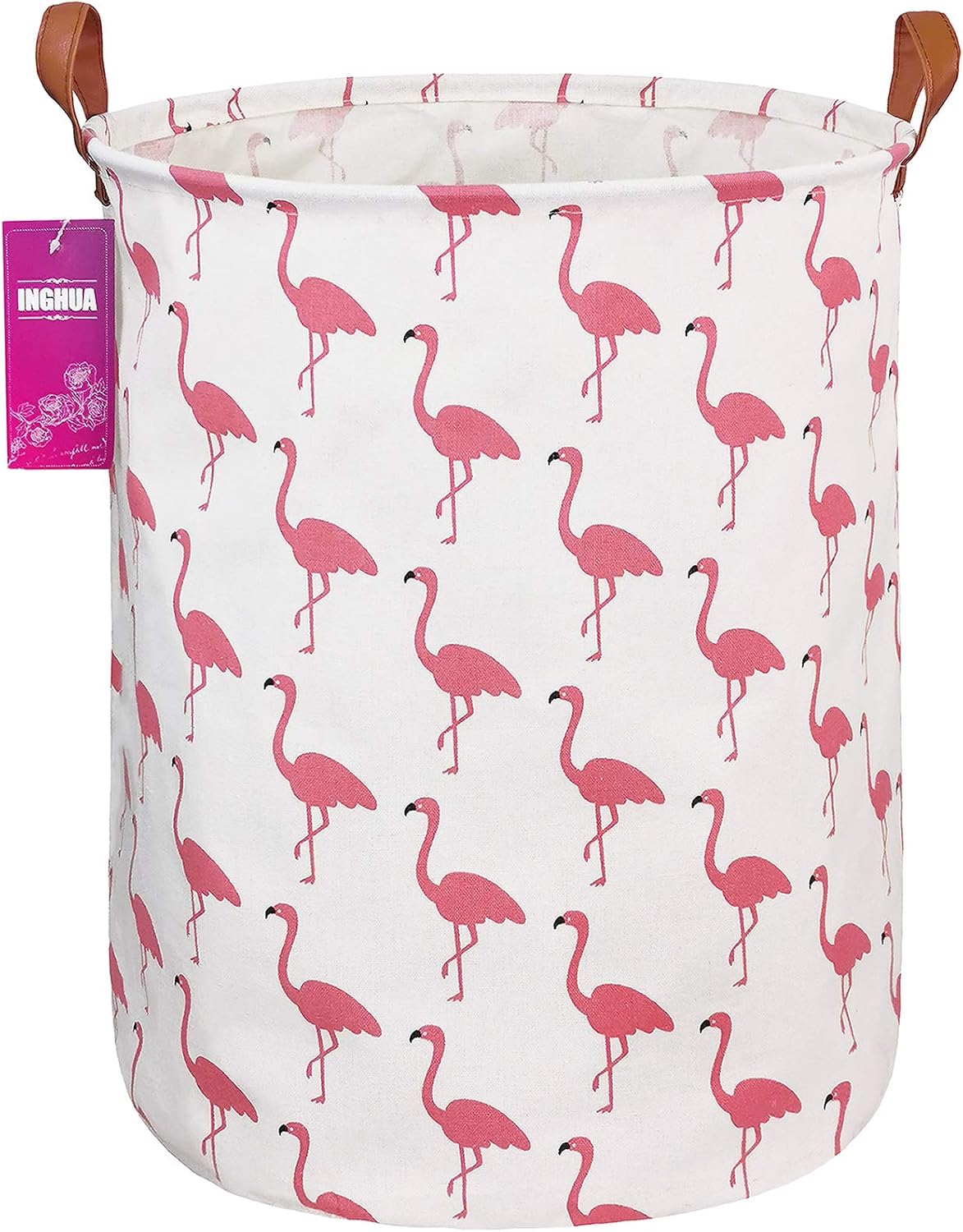 Weave Laundry Hamper Large Canvas Fabric Storage Basket