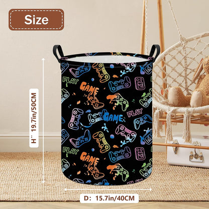 Weave Laundry Hamper Large Canvas Fabric Storage Basket