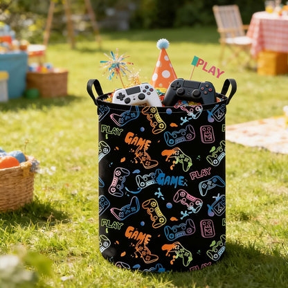 Weave Laundry Hamper Large Canvas Fabric Storage Basket