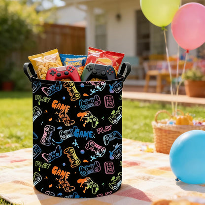 Weave Laundry Hamper Large Canvas Fabric Storage Basket