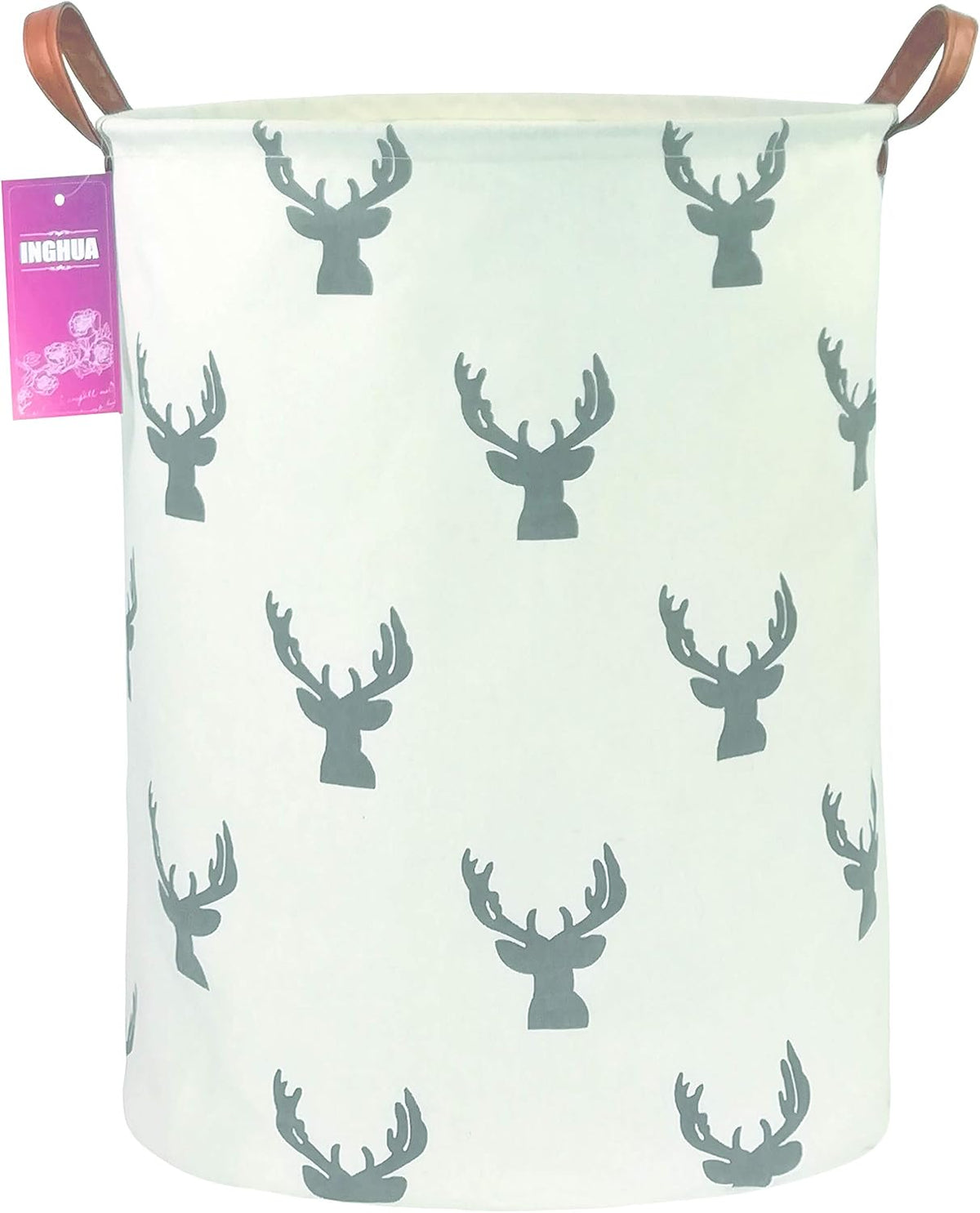 Weave Laundry Hamper Large Canvas Fabric Storage Basket