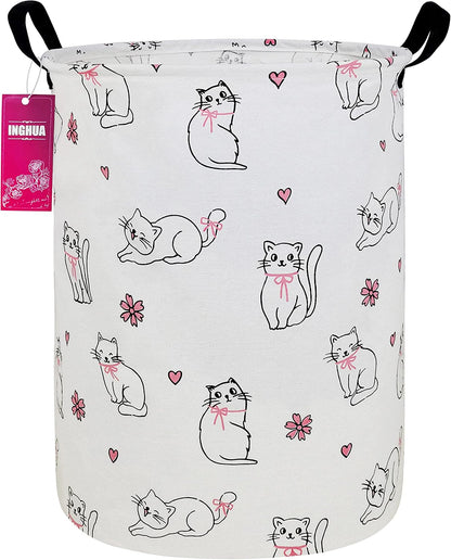 Weave Laundry Hamper Large Canvas Fabric Storage Basket