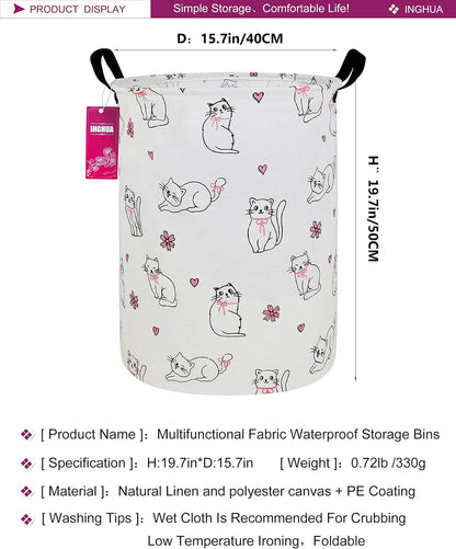 Weave Laundry Hamper Large Canvas Fabric Storage Basket