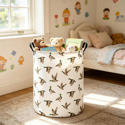 Weave Laundry Hamper Large Canvas Fabric Storage Basket