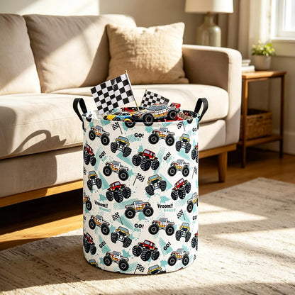 Weave Laundry Hamper Large Canvas Fabric Storage Basket