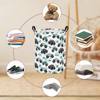 Weave Laundry Hamper Large Canvas Fabric Storage Basket