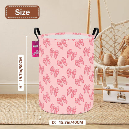 Weave Laundry Hamper Large Canvas Fabric Storage Basket