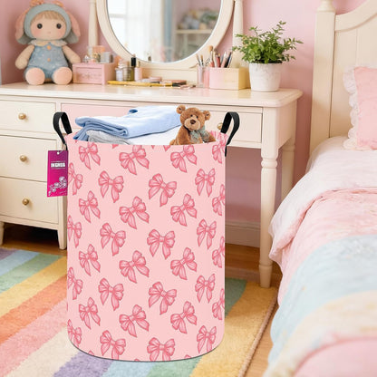 Weave Laundry Hamper Large Canvas Fabric Storage Basket