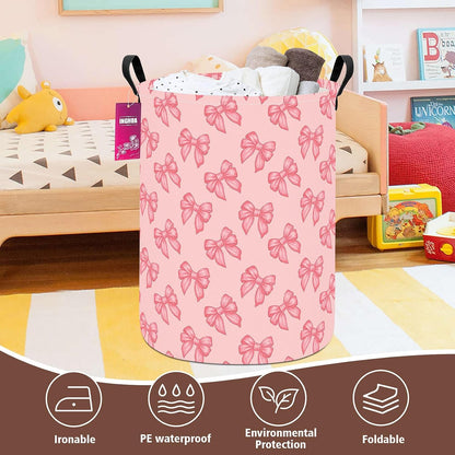 Weave Laundry Hamper Large Canvas Fabric Storage Basket