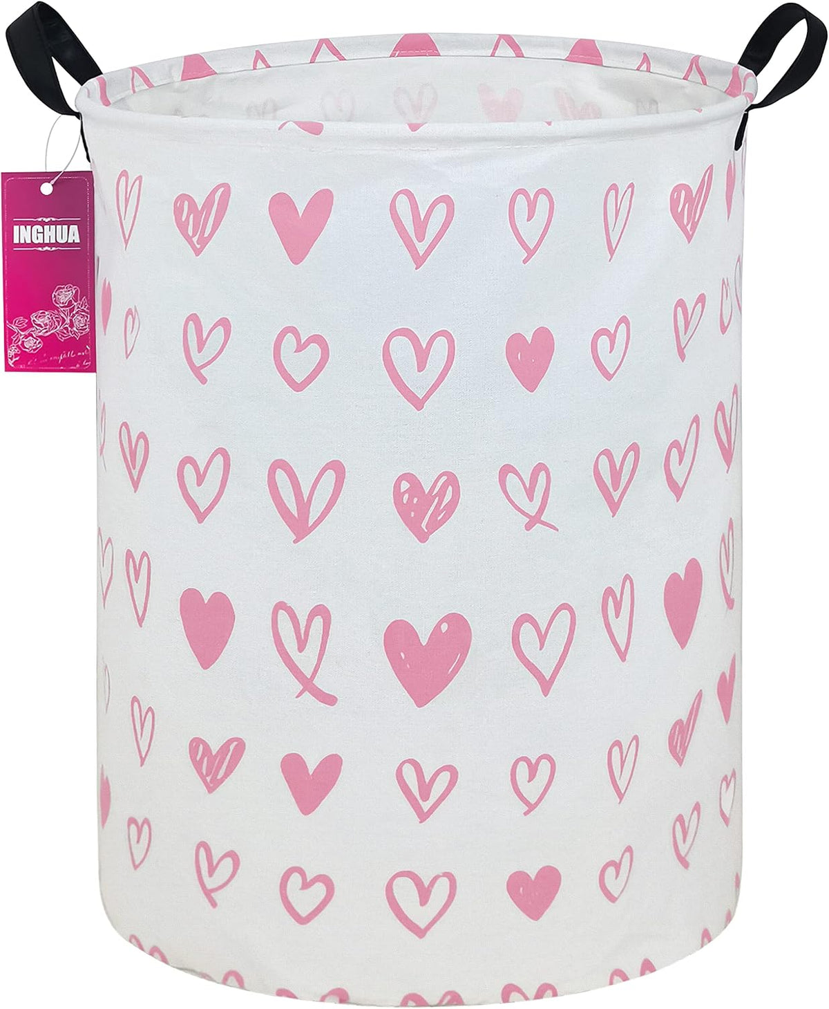 Weave Laundry Hamper Large Canvas Fabric Storage Basket