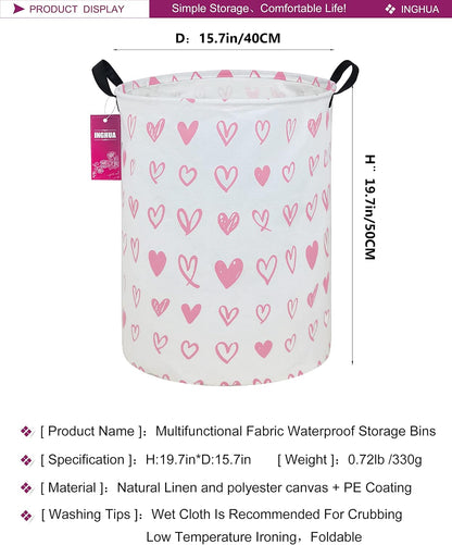 Weave Laundry Hamper Large Canvas Fabric Storage Basket