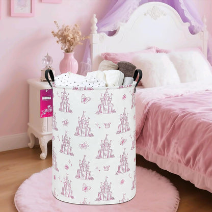 Weave Laundry Hamper Large Canvas Fabric Storage Basket
