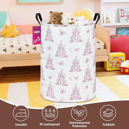 Weave Laundry Hamper Large Canvas Fabric Storage Basket
