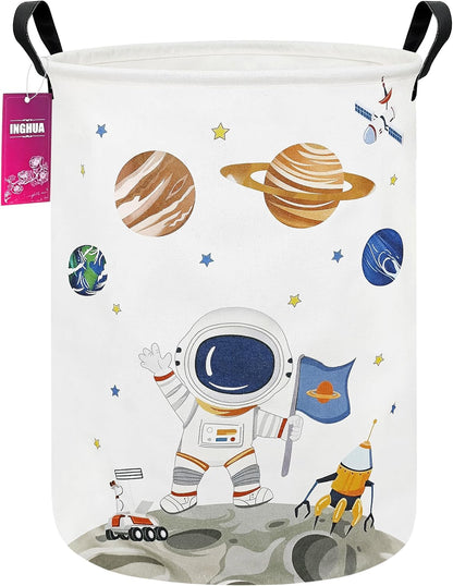 Weave Laundry Hamper Large Canvas Fabric Storage Basket