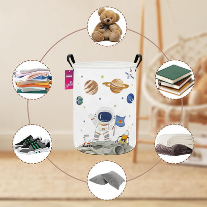 Weave Laundry Hamper Large Canvas Fabric Storage Basket