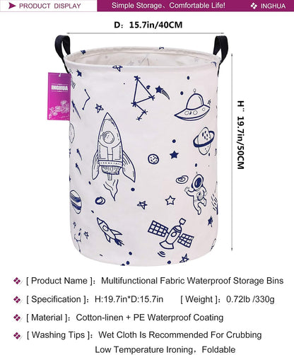Weave Laundry Hamper Large Canvas Fabric Storage Basket