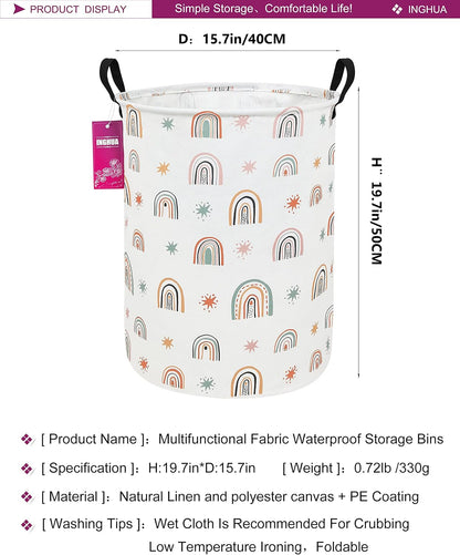 Weave Laundry Hamper Large Canvas Fabric Storage Basket